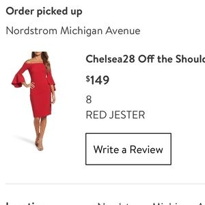 Off the shoulder cocktail dress - red - size 8